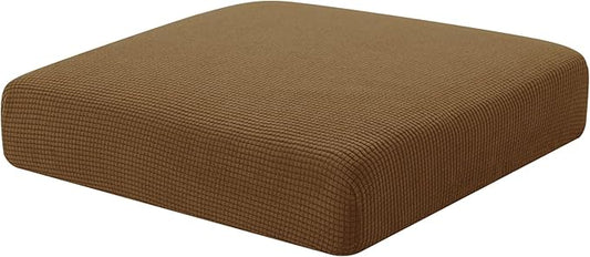 Hokway Couch Cushion Covers Stretch Cushion Covers Sofa Seat Cushion Slipcover Cushion Protector(Coffee, Small)
