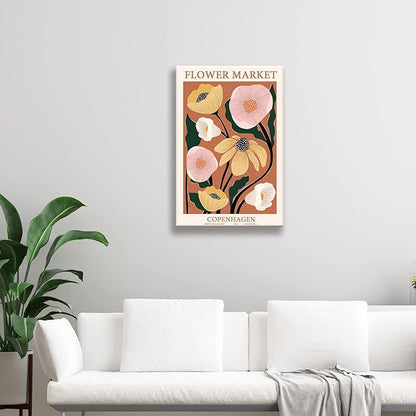 Zzuyi Flower Market Poster,Anthropologie art,Botanical Flower wall art for Living Room Bedroom Decoration-16x24