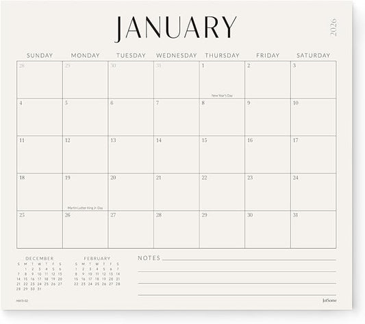 Jotsome Magnetic Calendar for Refrigerator 2026-2027, Monthly Fridge Calendar From January 2026 to June 2027 13x11 inch, Easy Planning, Gift for the Holidays or Christmas