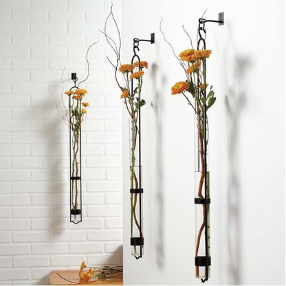 COURONNE CO. Elegant Glass Flower Vases & Test Tube for Plants - 33 in – Clear Vase Decor for Living Room, Indoor Plants & Home Decorations