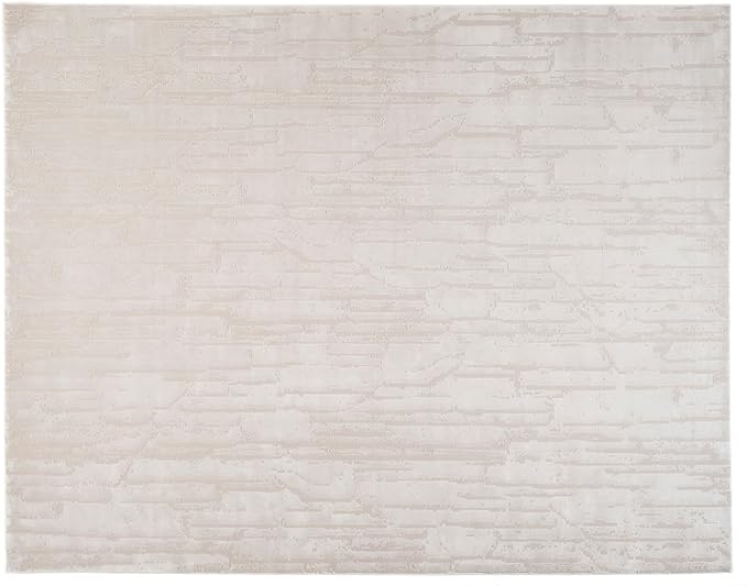 Revival Rugs Ebb 7'10"x10' Washable Area Rug for Living Room Bedroom - 100% Recycled Oeko-TEX Certified, Medium Pile, Taupe