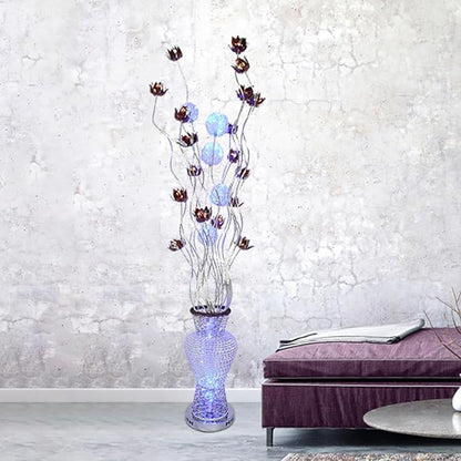 Nordic Modern Flower Floor Lamp Fashion Art Living Room Sofa Bedroom Wedding LED Originality Decorative Standing Light (Style 1)