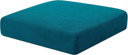 Hokway Couch Cushion Covers Stretch Cushion Covers Sofa Seat Cushion Slipcover Cushion Protector(Teal, Small)