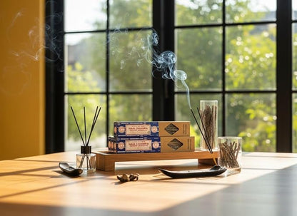 Satya Smudge Incense Stick – Hand-Rolled Indian Masala Incense for Meditation, Yoga & Spiritual Cleansing Pack of 6 (Smudge Nag Champa)