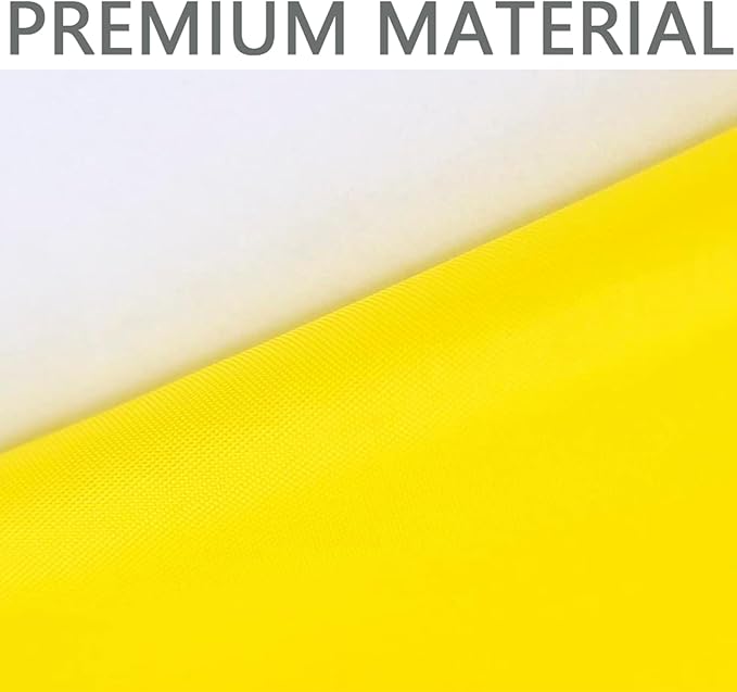 Solid Yellow Flag 3x5 Ft Blank Yellow Flags Vivid Color Double Stitched Plain Flag with Brass Grommets