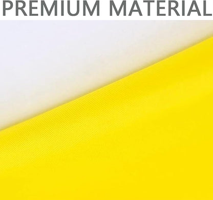 Solid Yellow Flag 3x5 Ft Blank Yellow Flags Vivid Color Double Stitched Plain Flag with Brass Grommets