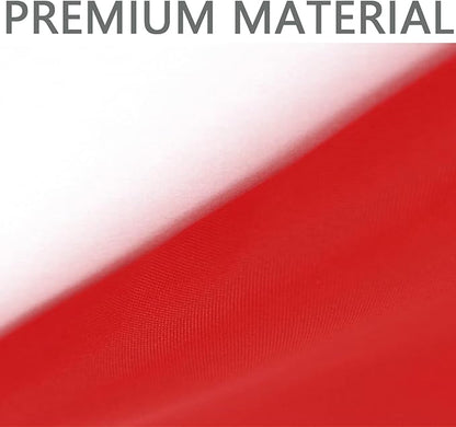 Solid Red Flags 3x5 Ft Blank Red Vivid Color Double Stitched Plain Flag with Brass Grommets