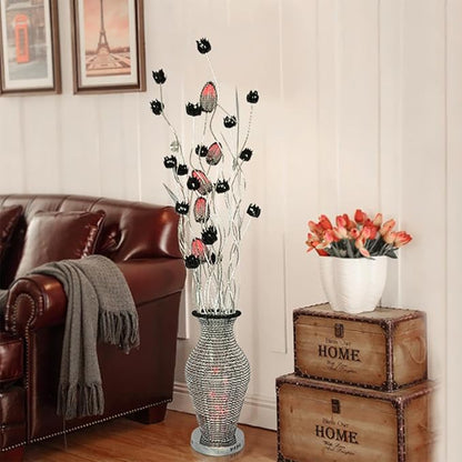 Nordic Modern Flower Floor Lamp Fashion Art Living Room Sofa Bedroom Wedding LED Originality Decorative Standing Light (Style 24)