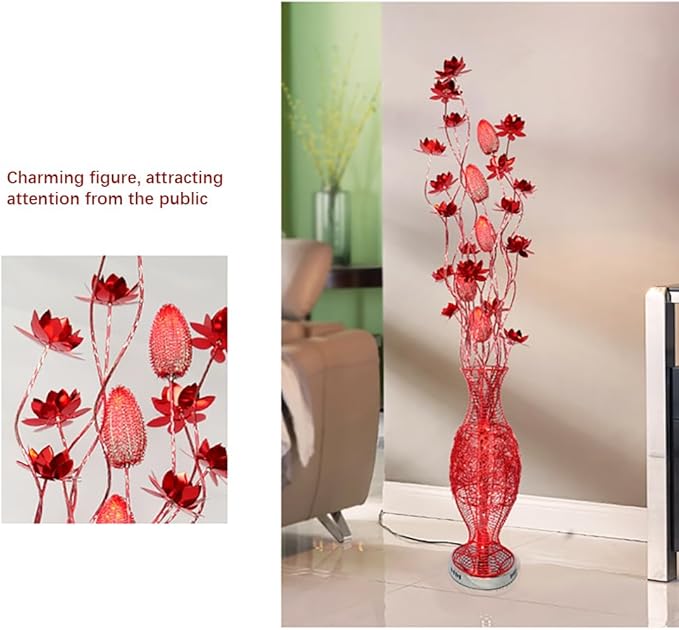 Nordic Modern Flower Floor Lamp Fashion Art Living Room Sofa Bedroom Wedding LED Originality Decorative Standing Light (Style 8)