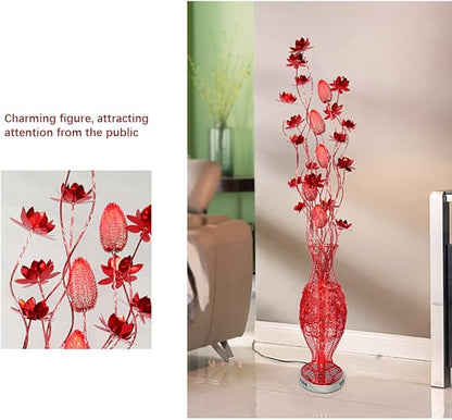 Nordic Modern Flower Floor Lamp Fashion Art Living Room Sofa Bedroom Wedding LED Originality Decorative Standing Light (Style 8)