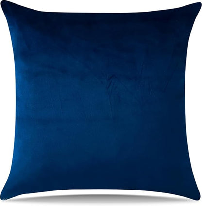 Artscope Luxury Velvet Pillow Covers Super Soft Decorative Square Throw Pillow Covers Case Cushion Covers for Sofa Couch Bedroom Car Decor 26x26 Inch Navy Blue