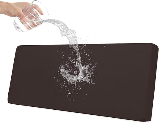 Easy-Going 100% Waterproof Sofa Seat Cushion Slipcovers Couch Cushion Cover Stretch Furniture Protector for Kids, Pets (Sofa Cushion, Chocolate)
