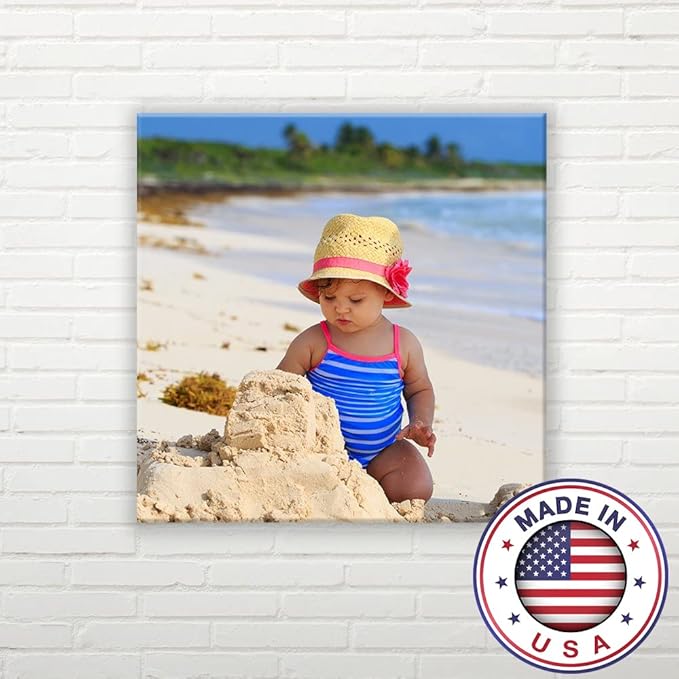 wall26 Personalized Photo to Canvas Print Wall Art - Custom Your Photo On Canvas Wall Art - Digitally Printed (16" x 16")
