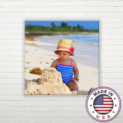 wall26 Personalized Photo to Canvas Print Wall Art - Custom Your Photo On Canvas Wall Art - Digitally Printed (16" x 16")
