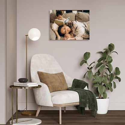 JIMUJIA Custom Canvas Art Print 16"x12" - Unframed Artwork, Personalized Wall Decor, Customizable Photo, Custom Portrait, Office, Living Room, Bedroom Wall Art(16×12in,Unframe)