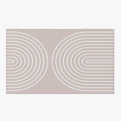Modern Medieval Rainbow Art Area Rug, Cream-Colored Cartoon Print Rugs, Easy Clean Carpet Washable Indoor Non-Slip Rug for Boys and Girls Nursery Bed Living Room Carpets Nursery Decor,5 x 7ft