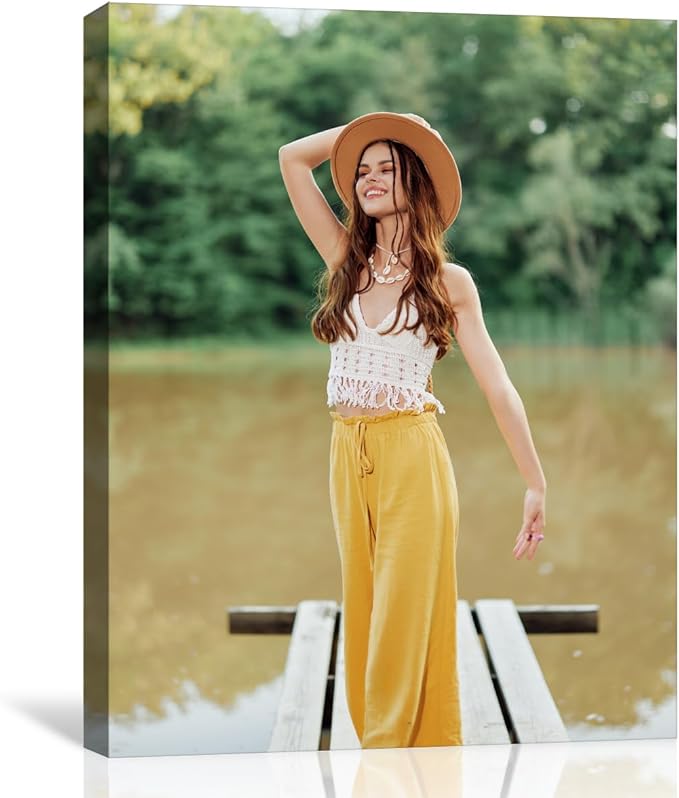 GMissT Canvas Prints With Your Photos - Personalized Pictures On Canvas Custom Poster for Home Decor - Floating Frames & Gift Wrapping Available