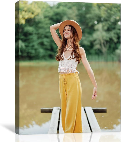 GMissT Canvas Prints With Your Photos - Personalized Pictures On Canvas Custom Poster for Home Decor - Floating Frames & Gift Wrapping Available