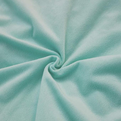 Uhamho Set of 2 Standard Queen Faux Fur Throw Pillow Covers Soft Velvet Decorative Pillowcases Zipper Closure(20 x 26 Inches Aqua)
