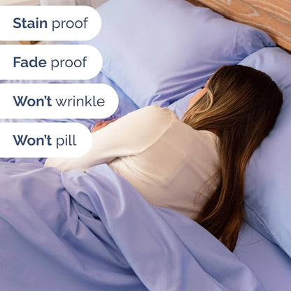 Extra Deep King Sheet Set - 6 Piece Breathable & Cooling Sheets - Hotel Luxury Bed Sheets Set - Easy & Secure Fit - Soft, Wrinkle Free & Comfy Sheets Set - Lavender Sheet Set with Extra Deep Pockets