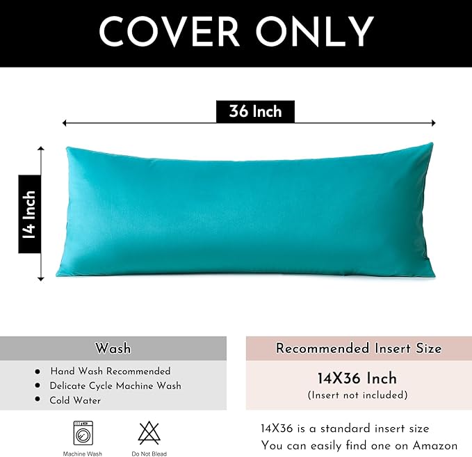 Artscope Luxury Velvet Lumbar Pillow Cover Super Soft Decorative Rectangle Throw Pillow Covers Case Cushion Covers for Sofa Couch Bedroom Car Decor 14x36 Inch Turquoise