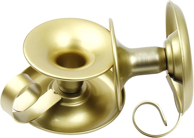 Candleholder with Handle, Small Simple Taper Candle Holders Halloween Christmas Dining Candle Holders for Wedding Banquet