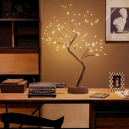 OTAVILEM LED Tabletop Bonsai Tree Light, Aesthetic Tree Lamps for Living Room, Cute Night Light, Battery/USB Operated, DIY Artificial Tree Lamp for Bedroom, Desktop,Christmas, Room Decor