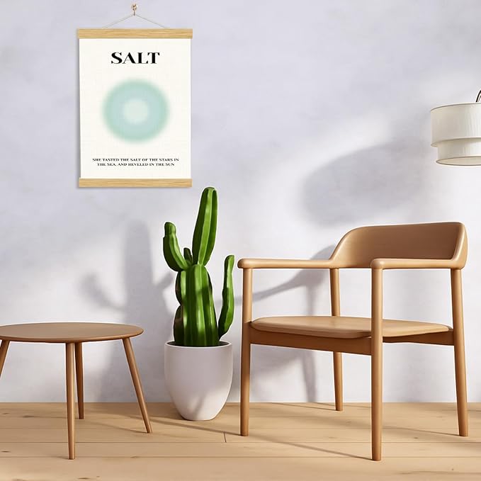 YGSDZY Salt Poster, Sun Salt Decor, Rustic Hanging Canvas Poster, Beach House Decor, Gallery Decors Art, Coastal Ocean Style Home Decoration, Living Room Hanging Decors 11.8 * 15.7