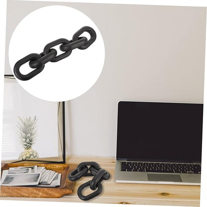 LIFKOME Elegant Wooden Chain Link Decor Home Decor for Table Office Desktop Ornament