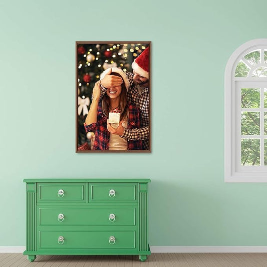 wall26 Framed Custom Canvas Wall Art for Living Room, Bedroom Canvas Prints for Home Decoration Ready to Hang - 24"x36", Natural Frame