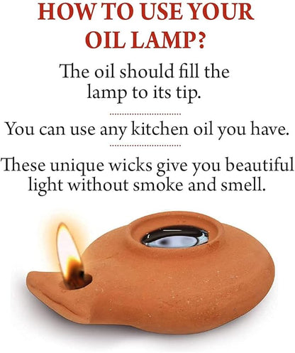 Herodian Biblical Clay Oil Lamp - Classic Brown Ancient Replica with Certificate of Authenticity- Handmade Holy Land Judaica and Christian Faith Gift