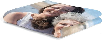 Mom Gfits Personalized Gifts from Daughter Custom Blankets with Photos and Text Multiple Colors Sizes Soft Flannel Gifts for Women Birthday Gifts for Mom