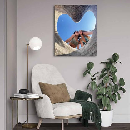 JIMUJIA Custom Canvas Art Print 20"x24" - Unframed Artwork, Personalized Wall Decor, Customizable Photo, Custom Portrait, Office, Living Room, Bedroom Wall Art(20×24in,Unframe)