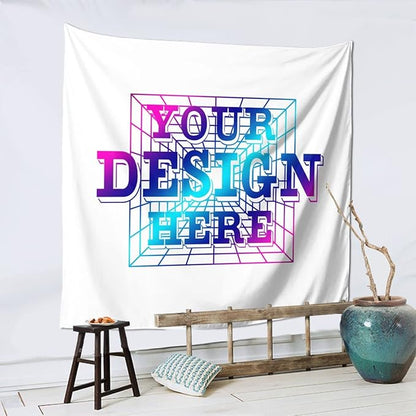 Customized Tapestry Personalized Image Text Custom Tapestry Decoration Wall 59x59 Tapestry