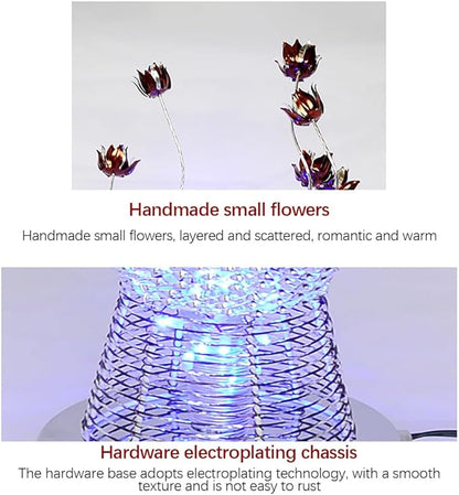 Nordic Modern Flower Floor Lamp Fashion Art Living Room Sofa Bedroom Wedding LED Originality Decorative Standing Light (Style 1)