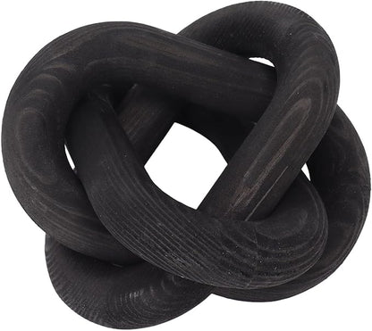 FILFEEL Decorative Wood Chain Link for Home & Coffee Shop - Rustic for Living Room and Bedroom (Black)