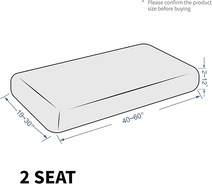 MAXIJIN Velvet Stretch Couch Cushion Covers Soft Loveseat Cushion Cover Replacement Sofa Seat Cushion Slipcovers RV Protector with Elastic Bottom (1 Piece Loveseat Cushion Cover, Dark Coffee)