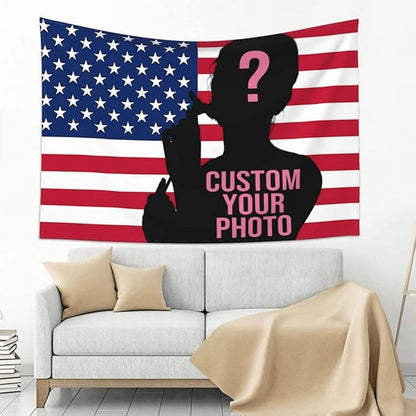 Custom Flag Tapestry Add Your Own Tapestry Custom Tapestry Wedding Backdrop Decoration Wall 60x40 Tapestry