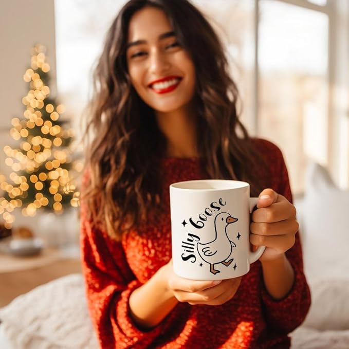 Goose Mug - Funny Gifts for Women Friends - Funny Christmas Gift for Bestie Best Friend - Silly Goose Gifts 11 OZ