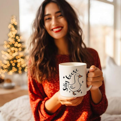 Goose Mug - Funny Gifts for Women Friends - Funny Christmas Gift for Bestie Best Friend - Silly Goose Gifts 11 OZ