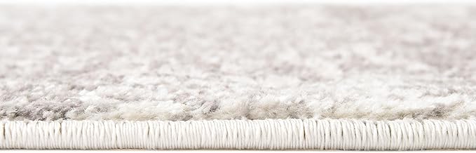 Rugs.com Arlington Collection Rug – 12 Ft Round White Medium-Pile Rug Perfect for Kitchens, Dining Rooms