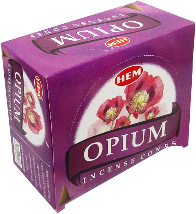 Opium Incense Cones and Cone Incense Burner Bundle Insence Insense Hem Incense