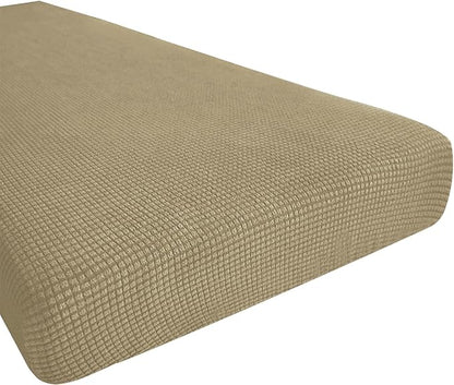 Hokway Couch Cushion Covers Stretch Cushion Covers Sofa Seat Cushion Slipcover Cushion Protector(Sand, Medium)