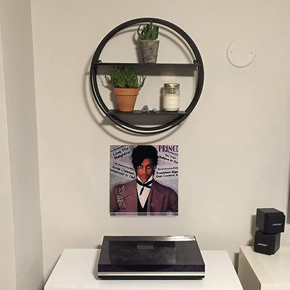 3 Pack Vinyl Record Wall Mount Holder-12 Inch Clear Acrylic Shelf for Vinyl Record Display - Floating Book Shelves for Kids Room