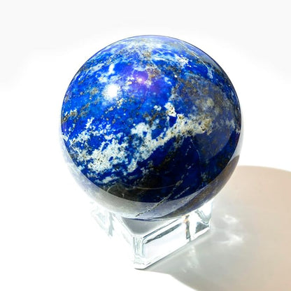 5-6CM/1.97-2.36inch Natural Crystal Spheres Lapis Lazuli Polished Divination Ball Decorative Sphere Reiki Healing Crystals Ball Healing Stone Crafts (50-60mm, Lapis Lazuli)