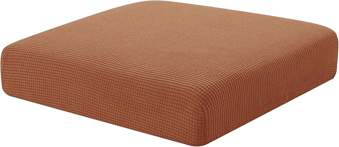 Hokway Couch Cushion Covers Stretch Cushion Covers Sofa Seat Cushion Slipcover Cushion Protector(Brick, Small)