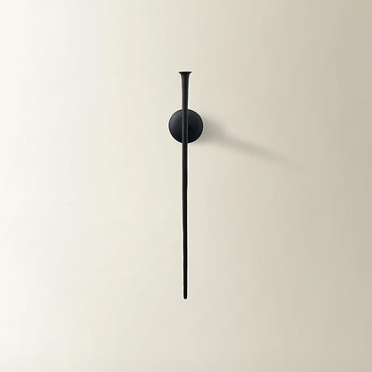 One Piece Aspar Wall Sconce, Modern Candle Holder with Elegant Hook Design, Versatile Decorative Lighting for Indoor Wall Decor and Ambiance Setting, Black (Candle Not Included)