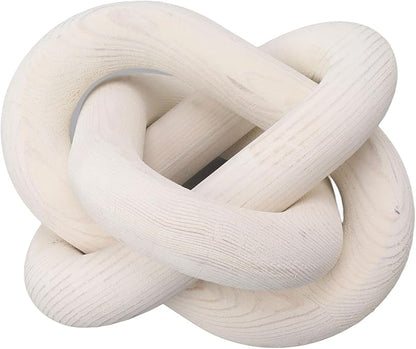 Pongnas Decorative Wood Chain Links for Home Dcor - Rustic Links for Living Room, Coffee Shop & More in Elegant (White)