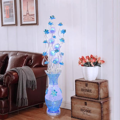 Nordic Modern Flower Floor Lamp Fashion Art Living Room Sofa Bedroom Wedding LED Originality Decorative Standing Light (Style 14)