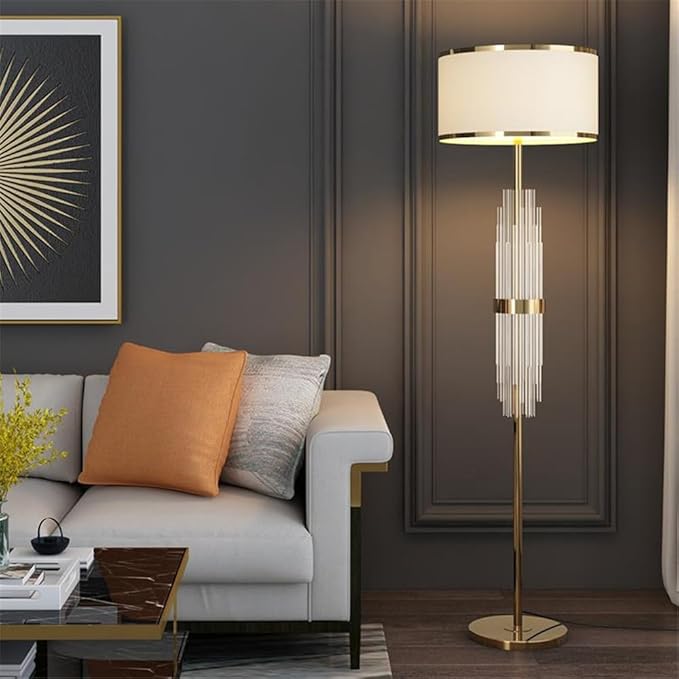 Nordic Modern Floor Lamp Fashion Luxury Family Iiving Room Bedroom Study Villa Hotel LED Creativity Decorative Standing Light (Style 95)